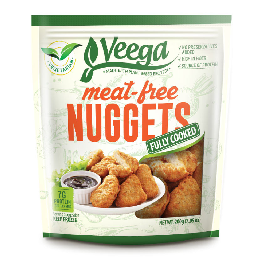 Veega Meat Free Nuggets Fully Cooked 200g