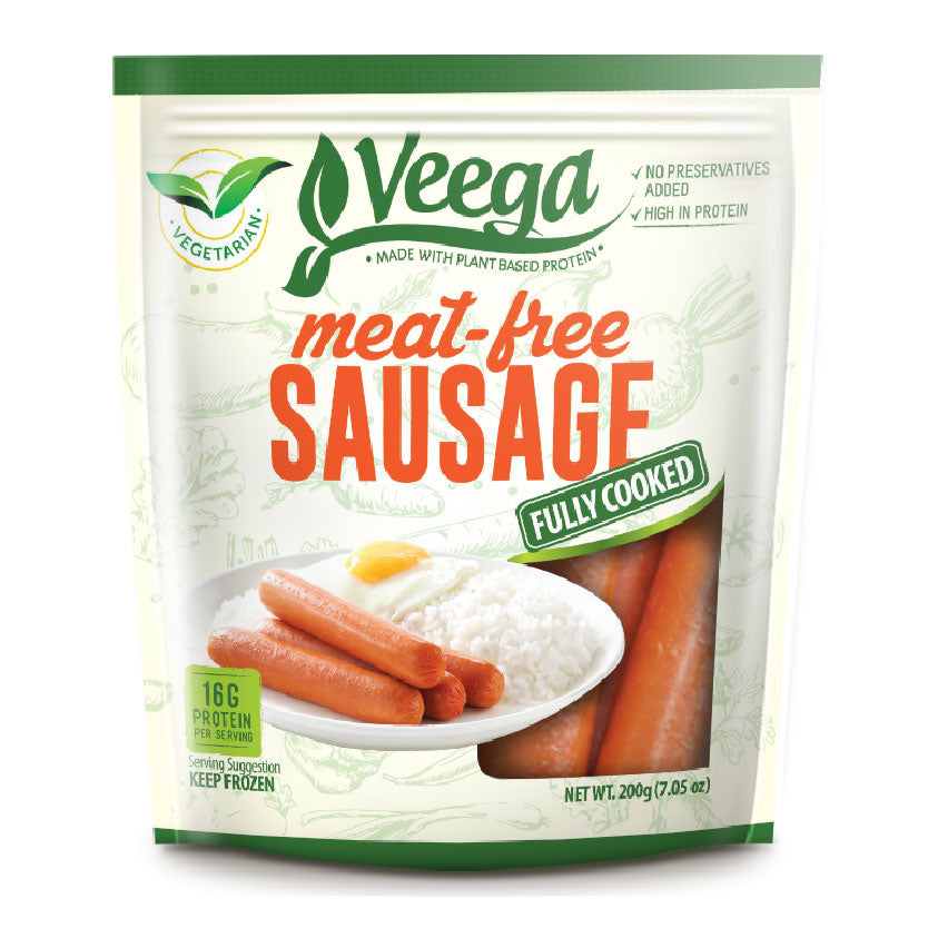 Veega Meat Free Sausage Fully Cooked 200g