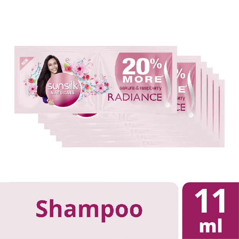 Sunsilk Naturals Shampoo Sakura & Raspberry 6x11ml