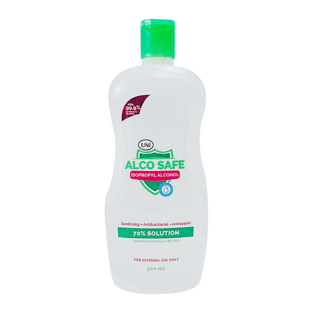 Uni AlcoSafe 70% Isopropyl Alcohol 500ml