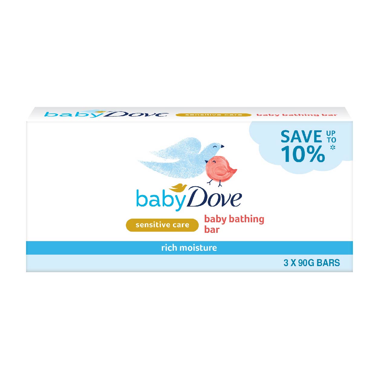 Baby Dove Bar Soap Rich Moisture 3x90g SAVE