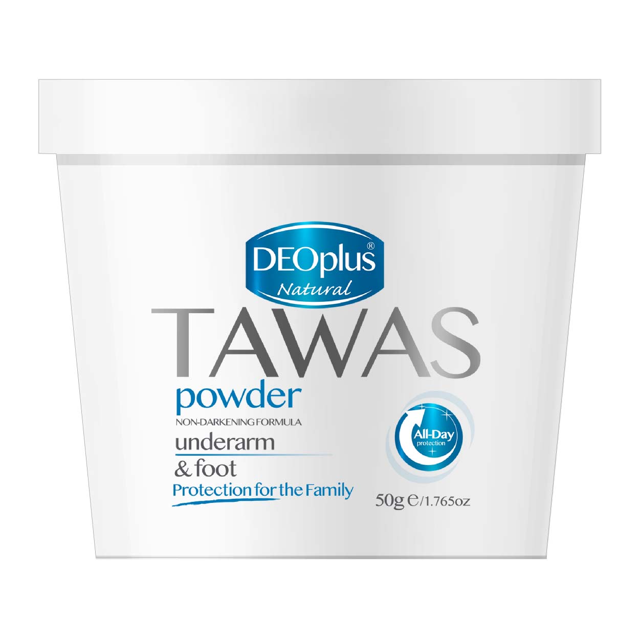 DeoPlus Natural Tawas Powder Underarm & Foot 50g