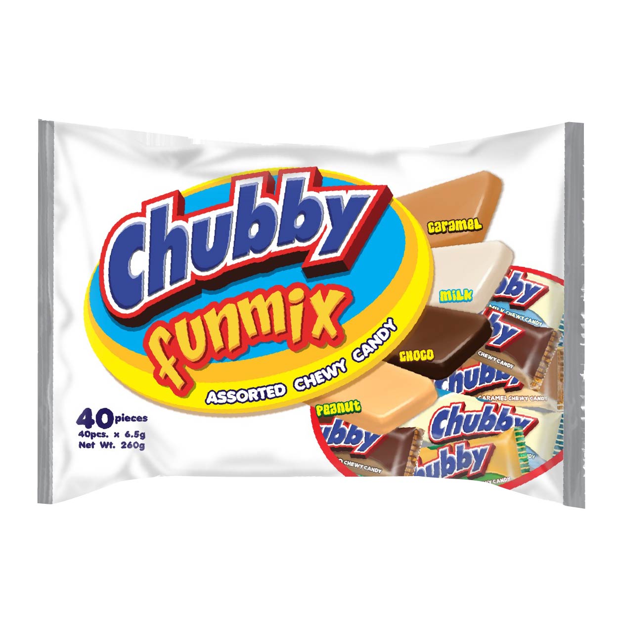 Chubby Funmix Assorted Chewy Candy 40s