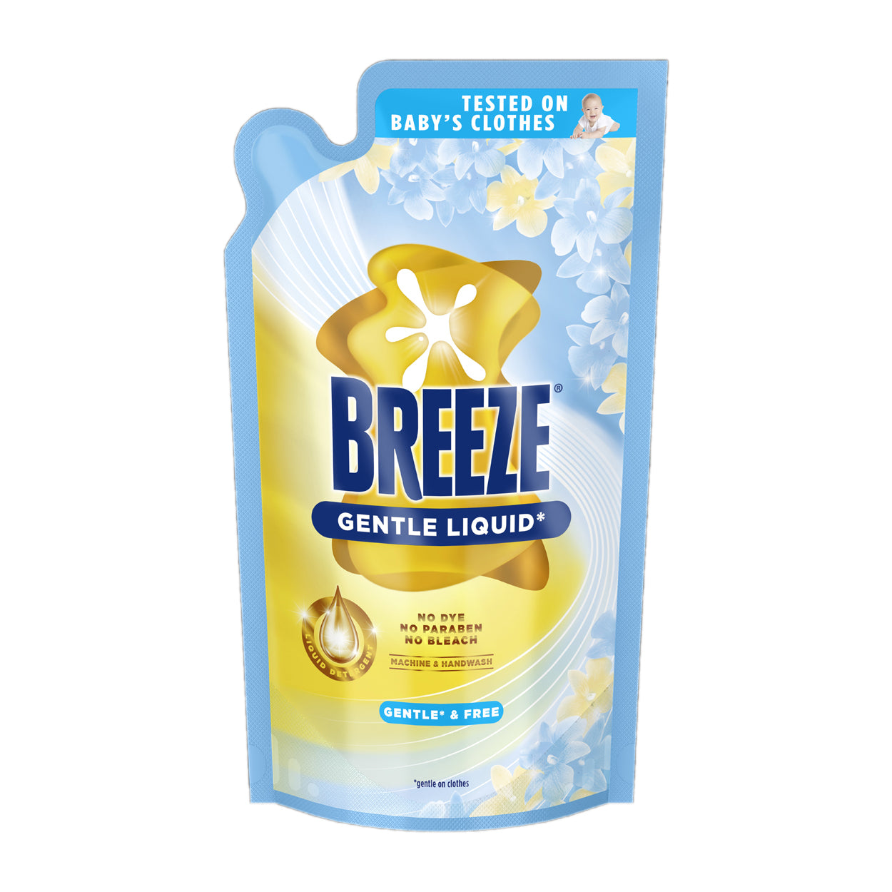 Breeze Gentle Liquid Detergent Gentle & Free Refill 650/725g