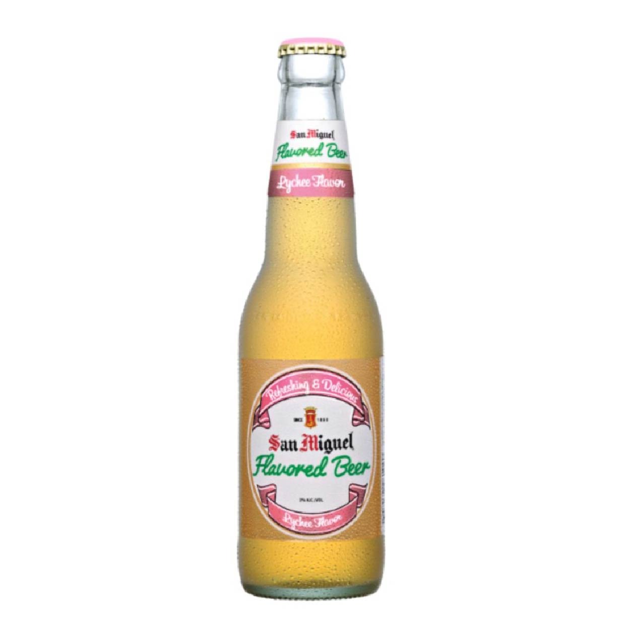 San Miguel Flavored Beer Lychee Bottle 330ml