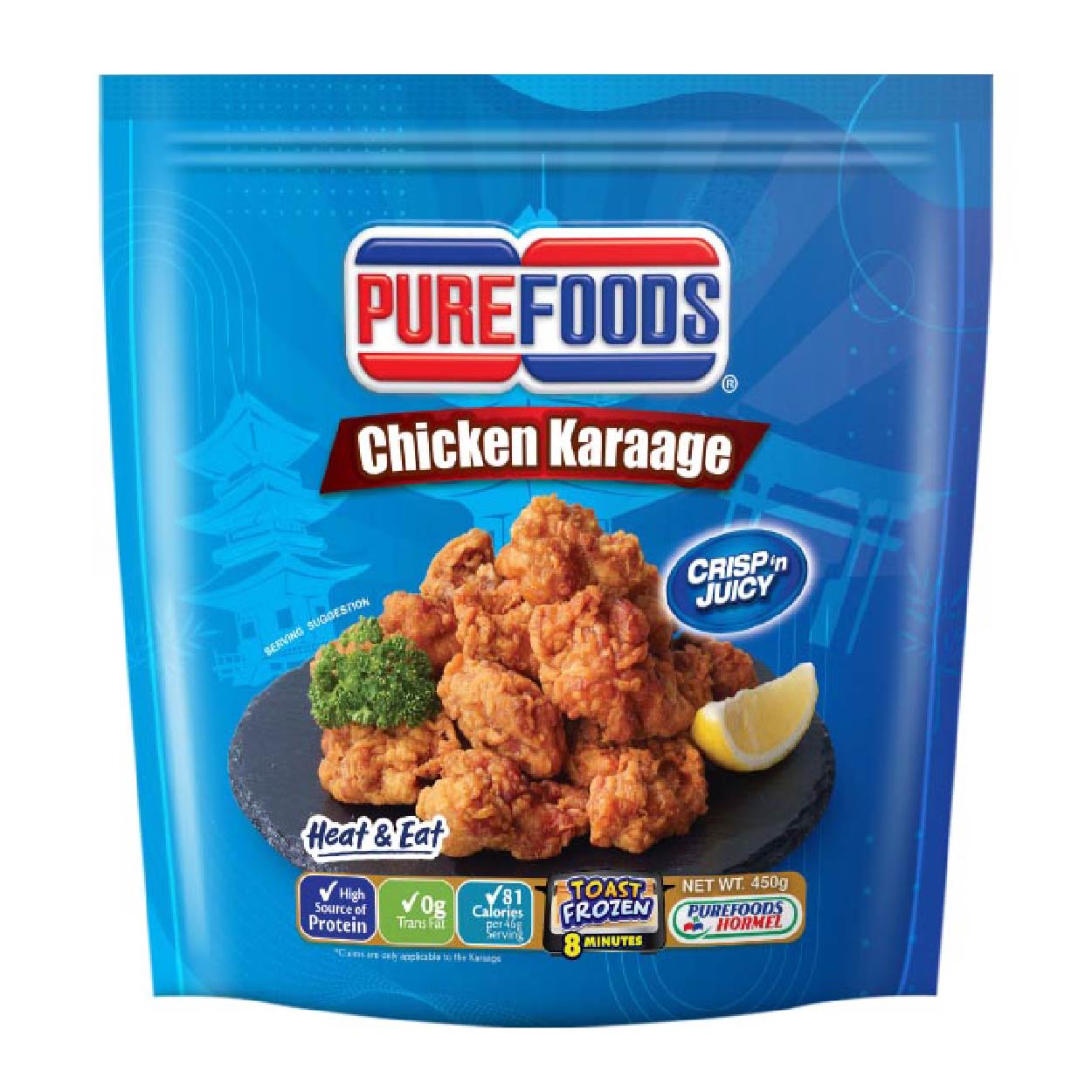 Purefoods Heat & Eat Chicken Karaage Crisp 'n Juicy 450g