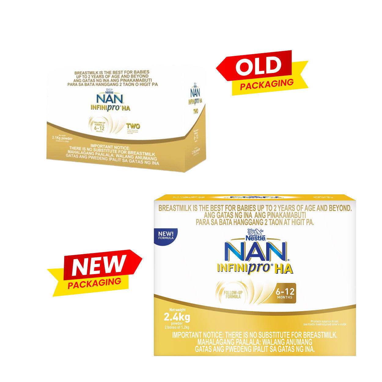Nan Infinipro HA Follow-up Formula 6-12 months 2.1kg/2.4kg