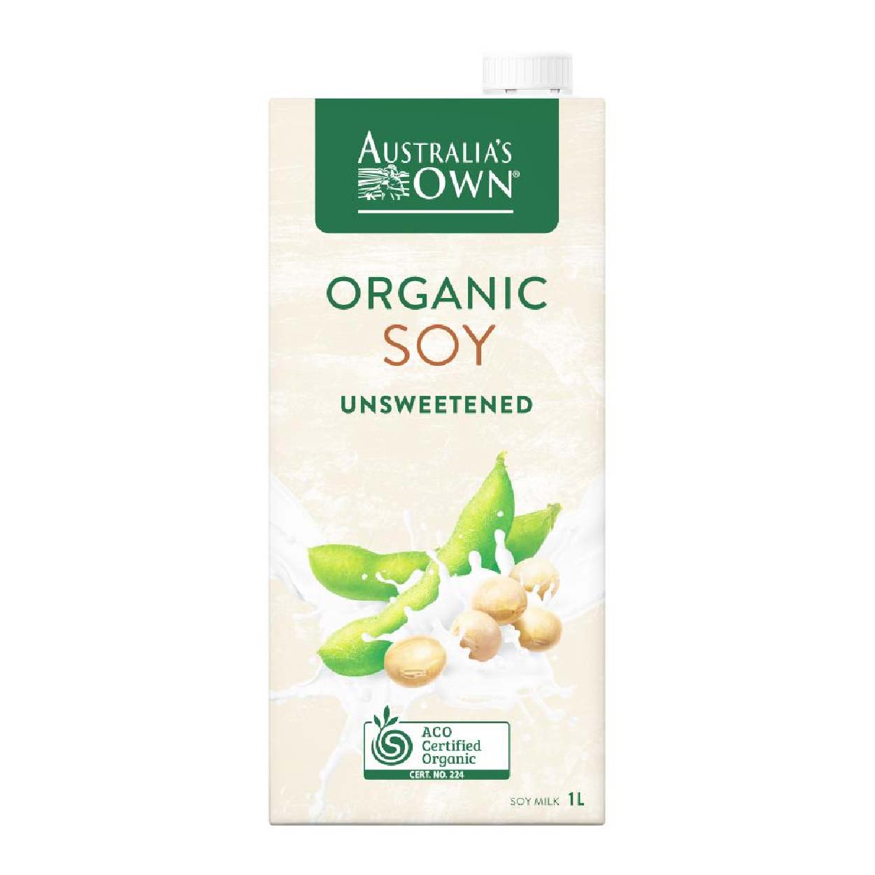 Australia's Own Organic Soy Unsweetened Soy Milk 1L