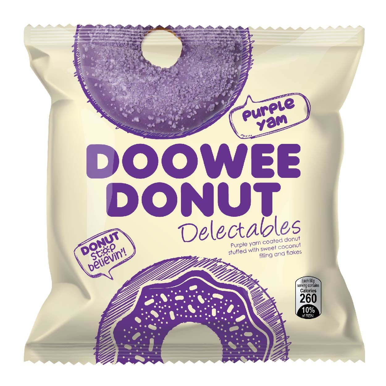 Doowee Donut Delectables Purple Yam 60g