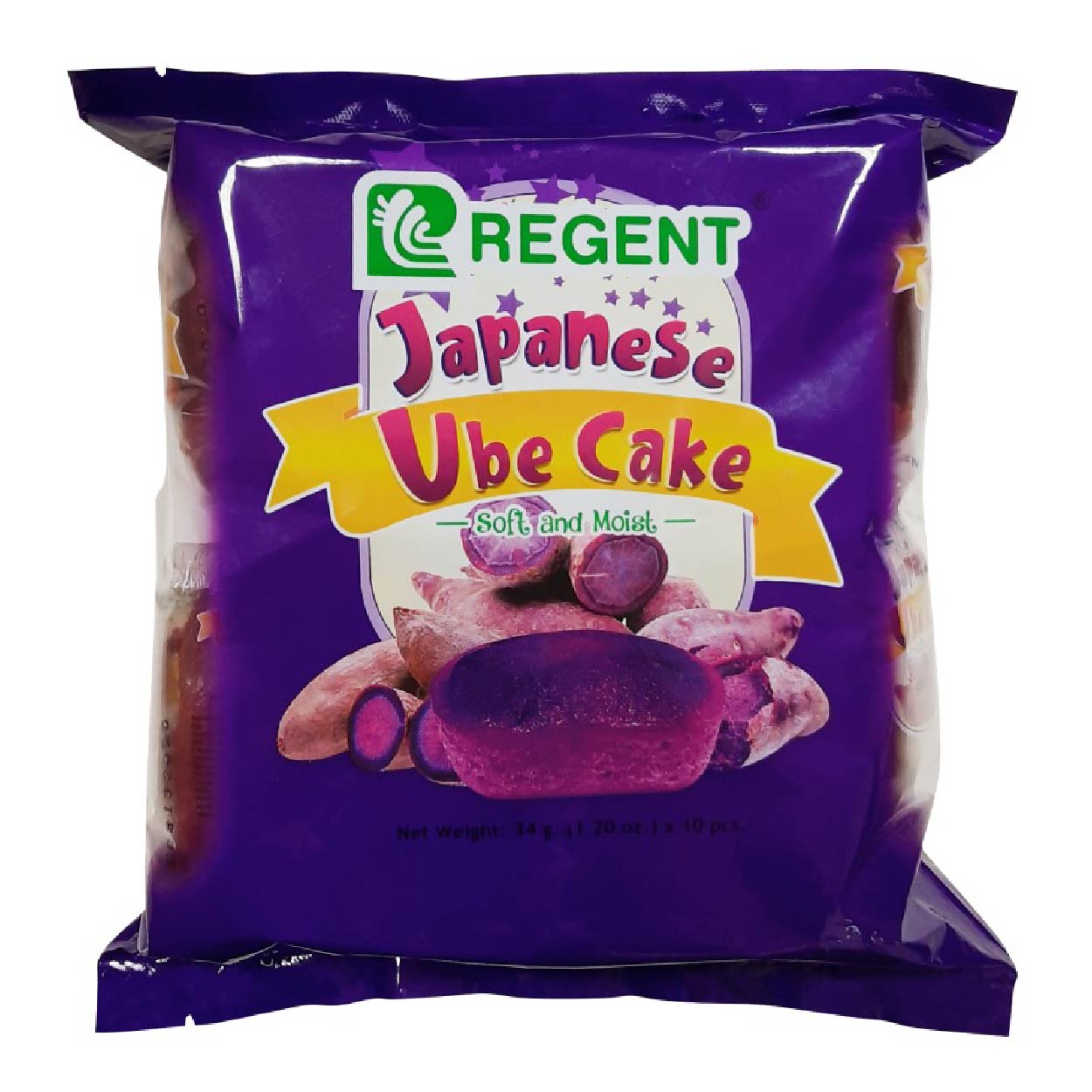 Regent Japanese Ube Cake Soft & Moist 10x34g