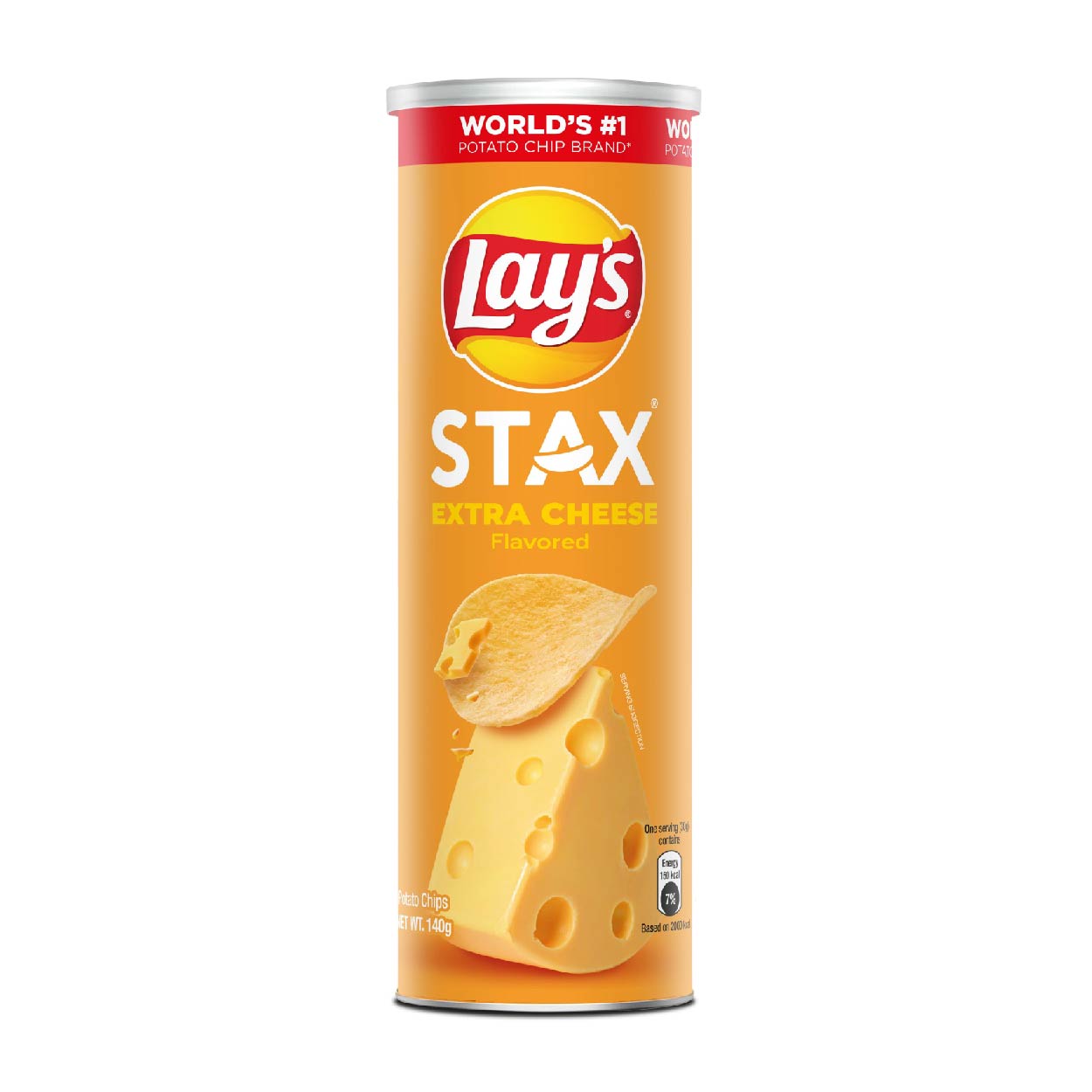 Lay's Stax Extra Cheese Potato Chips 140g