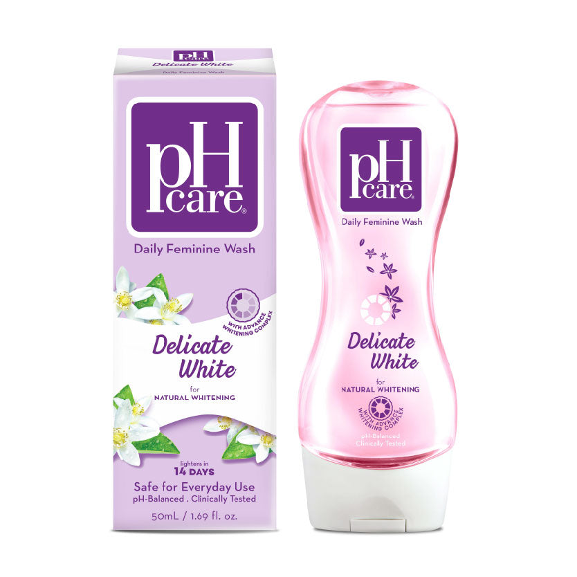 pH Care Feminine Wash Delicate White for Natural Whitening 50ml