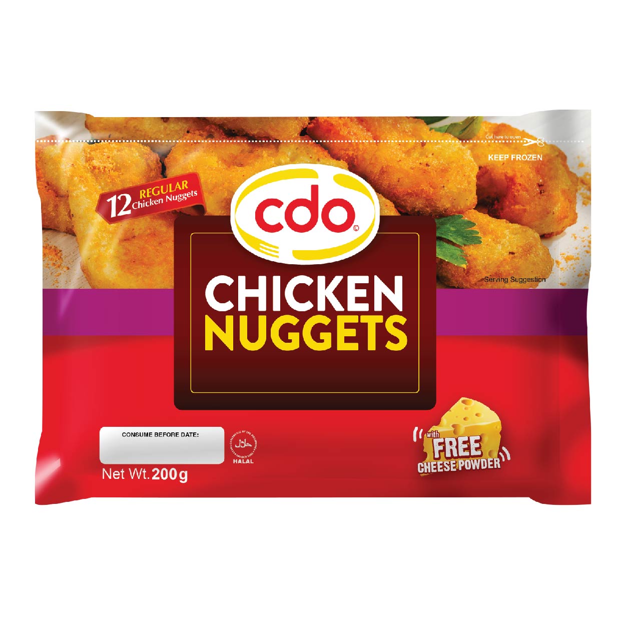 CDO Chicken Nuggets with Free Cheese Powder 200g