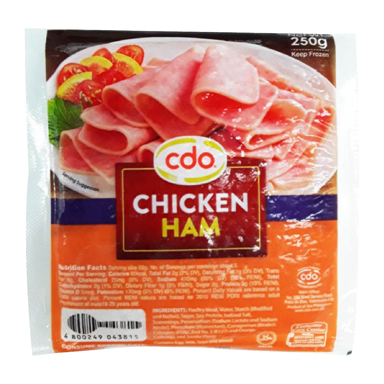CDO Chicken Ham 250g