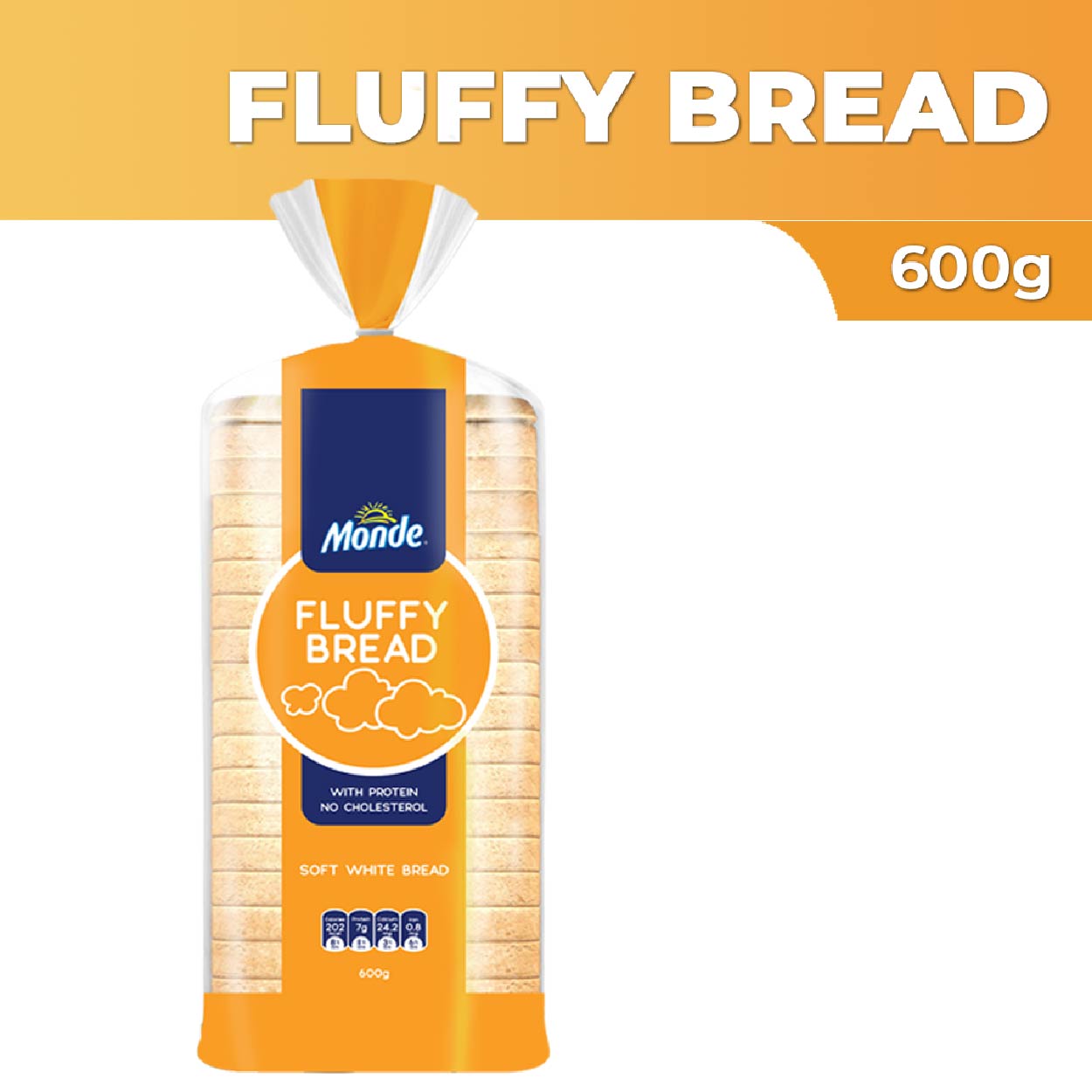 Monde Fluffy Bread Loaf 600g