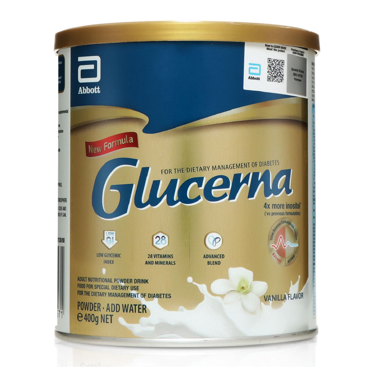 Glucerna Adult Nutritional Powder Drink Vanilla 400g