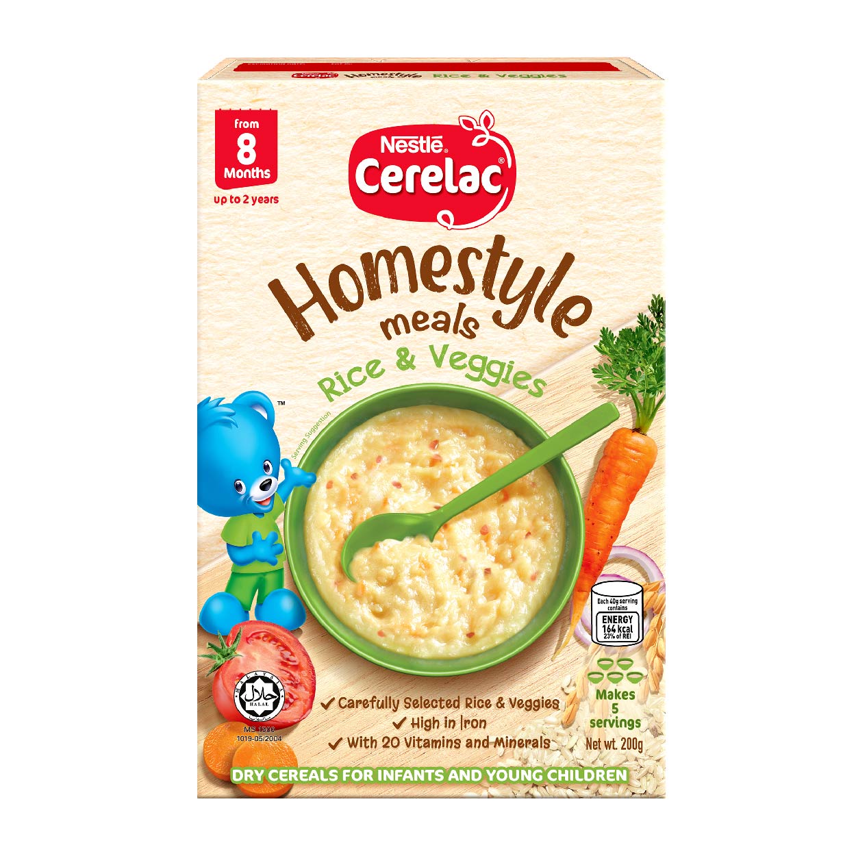Nestle Cerelac Homestyle Meals Rice & Veggies 200g