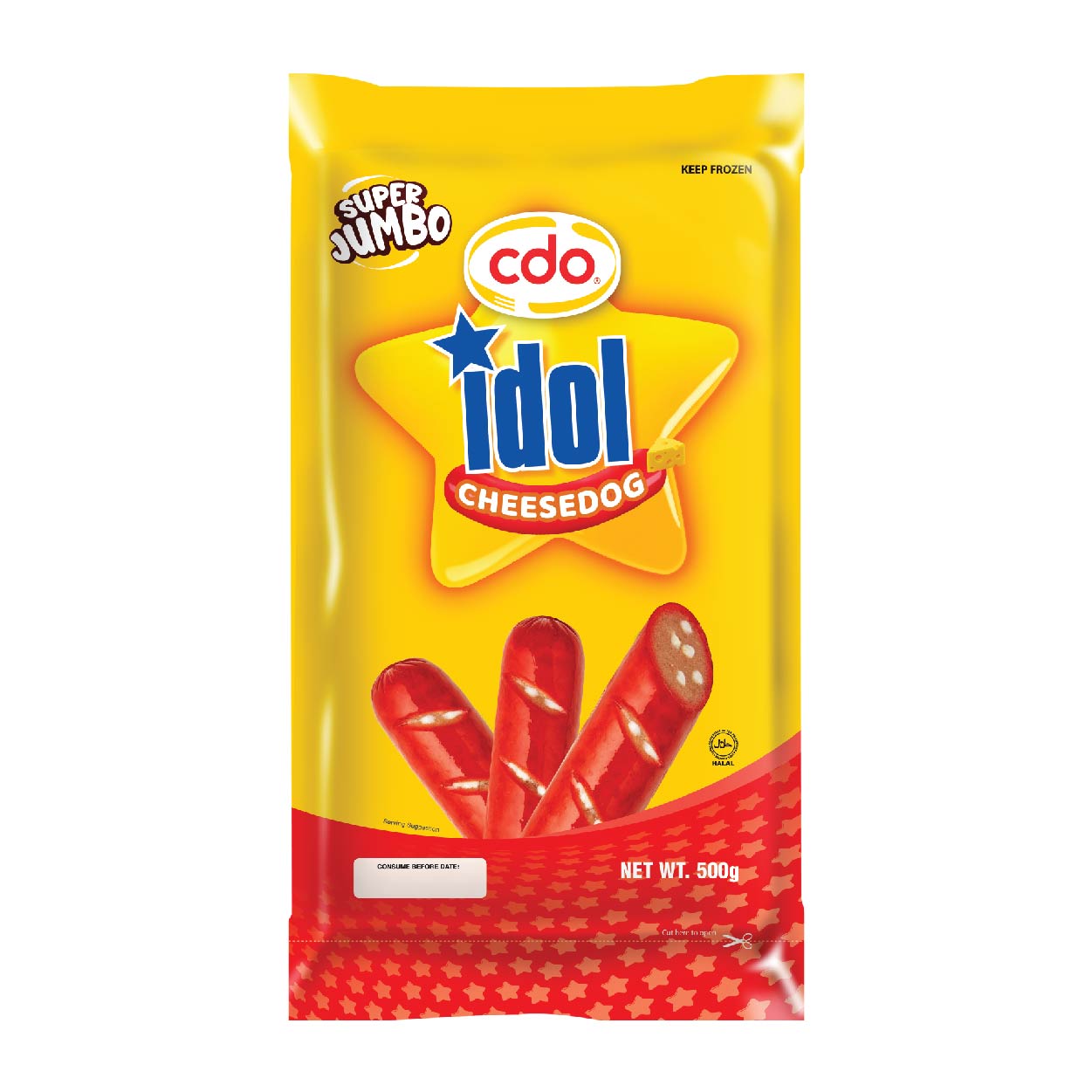 CDO Idol Cheesedog Super Jumbo 500g