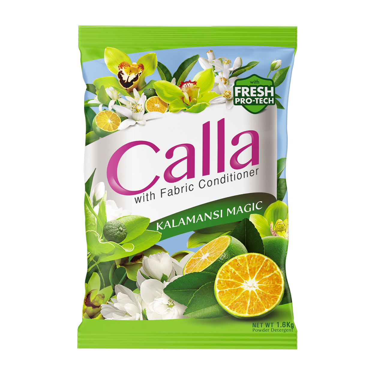 Calla Detergent Powder with FabricConditioner KalamansiMagic1.6kg