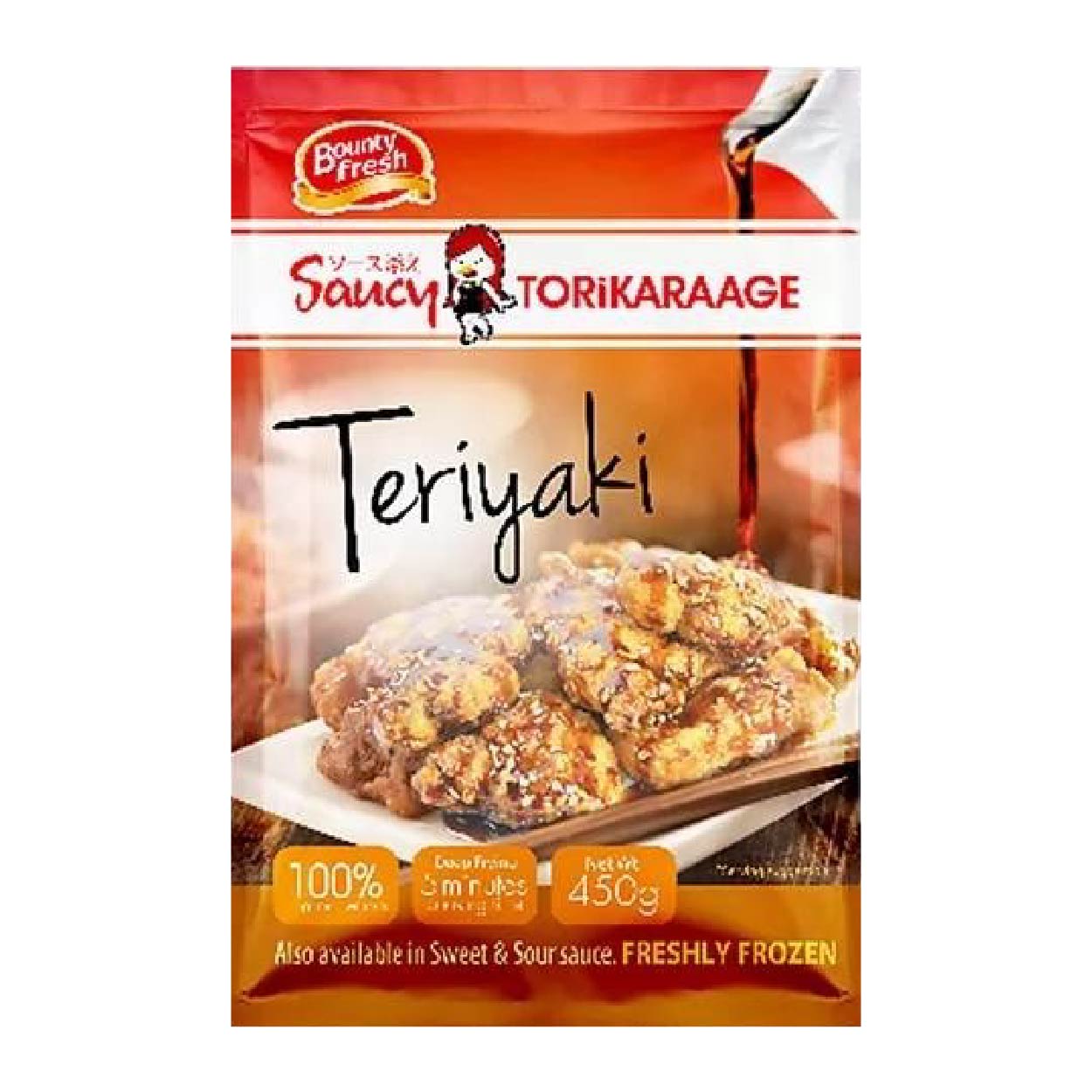 Bounty Fresh Chicken Saucy Torikaraage Teriyaki 450g
