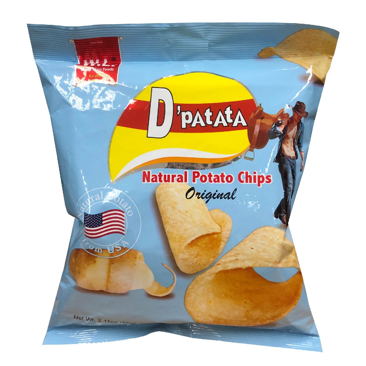 WL D Patata Natural Potato Chips Original 60g