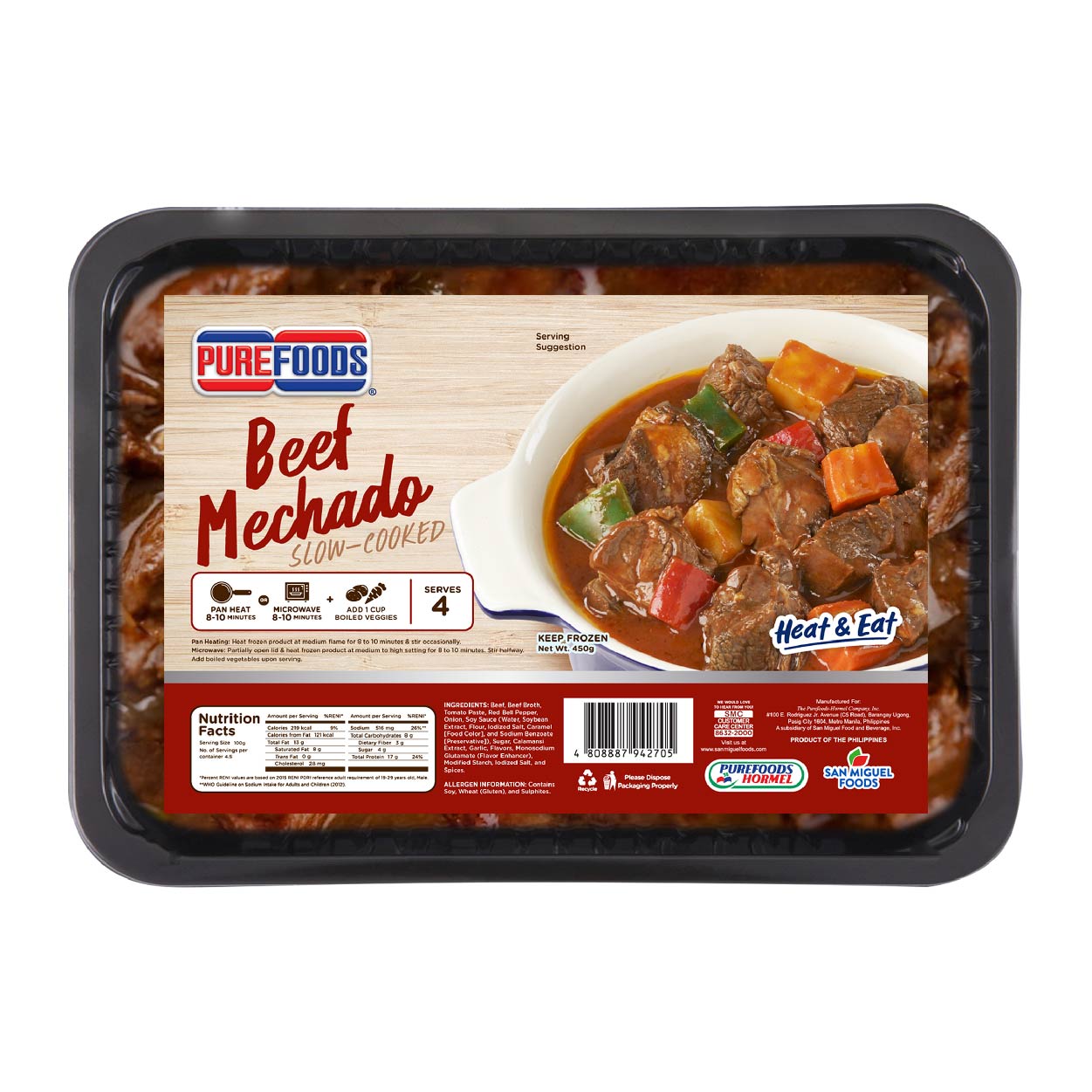 Purefoods Heat&Eat Beef Mechado 450g