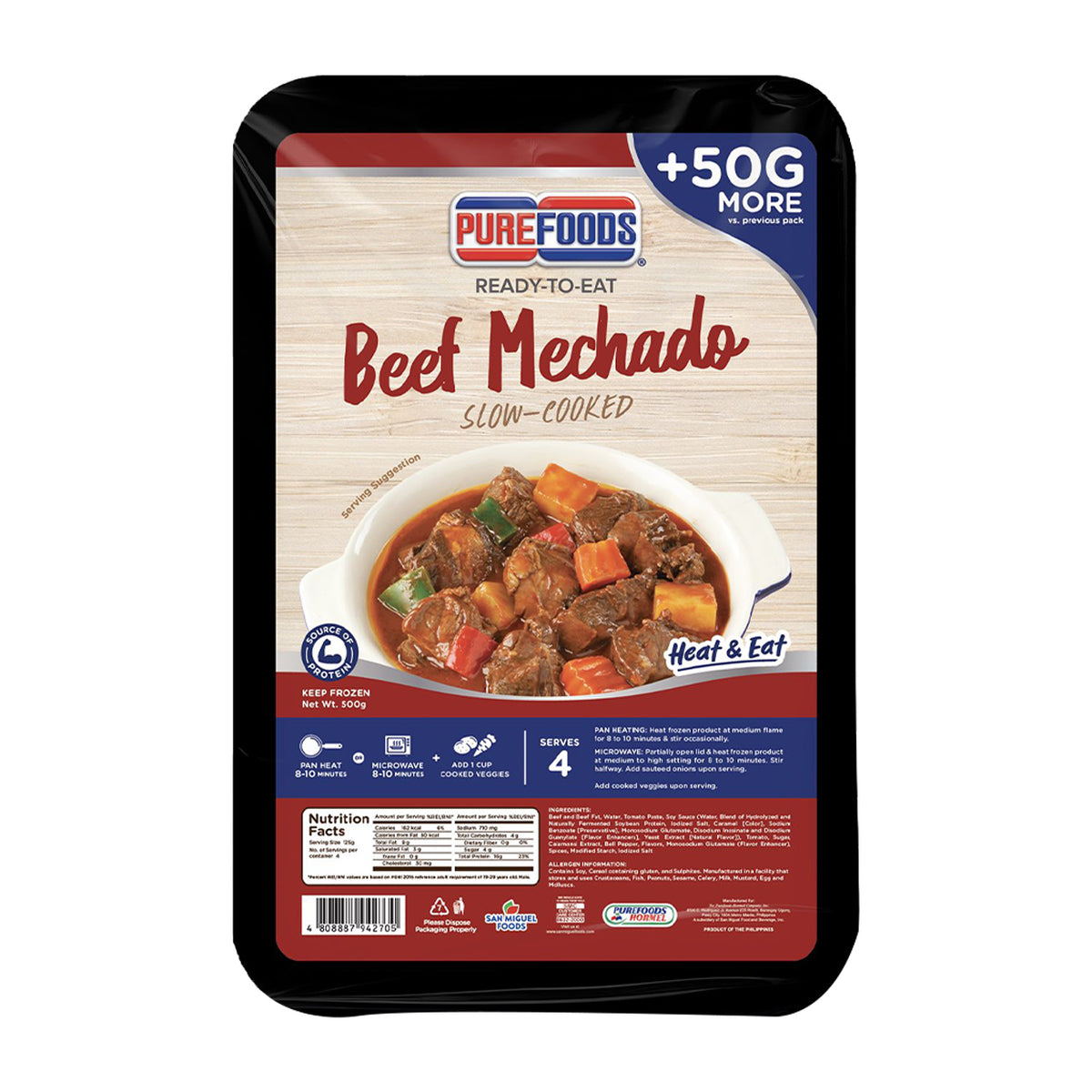 Purefoods Heat & Eat Beef Mechado 500g