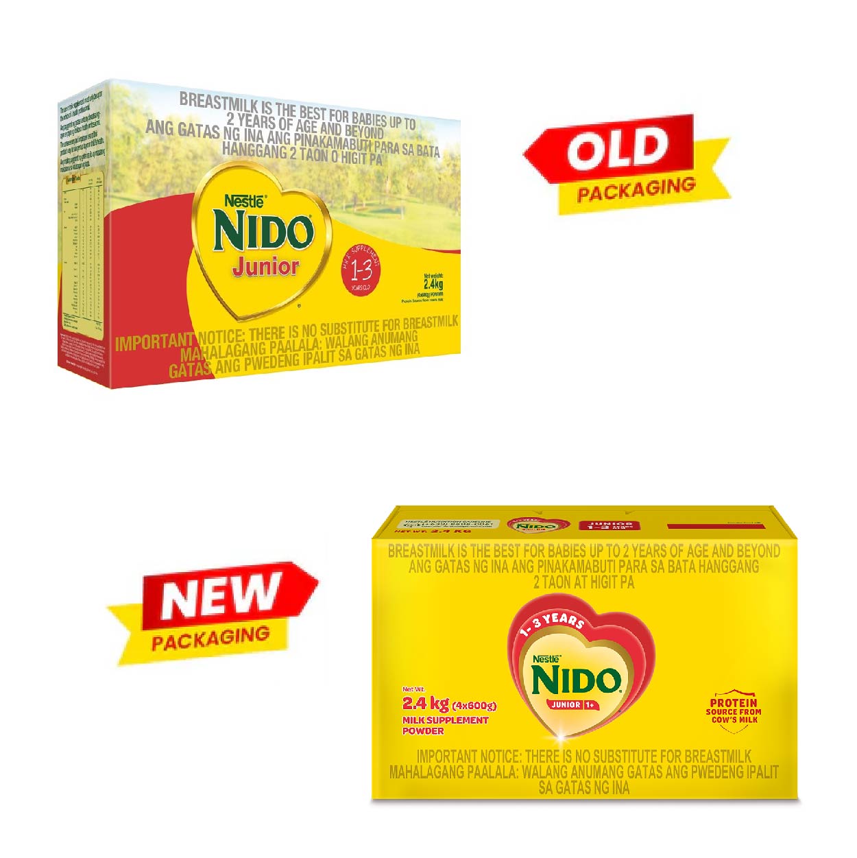 Nido Junior 1+ Milk Supplement Powder 1-3 years old 2.4kg