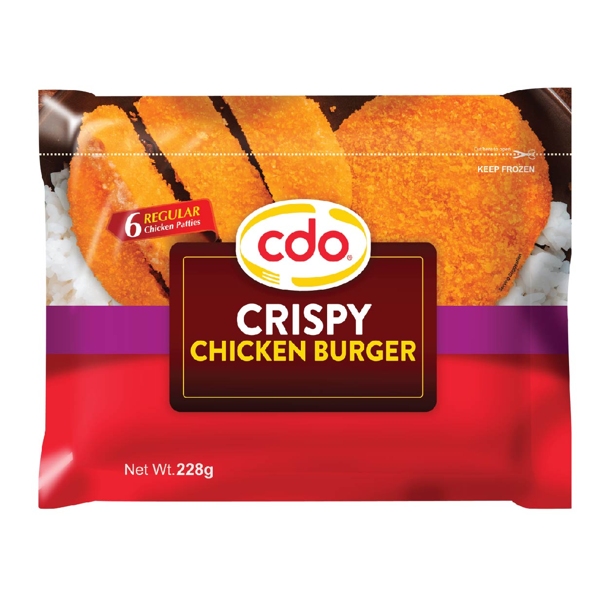 CDO Crispy Chicken Burger 228g