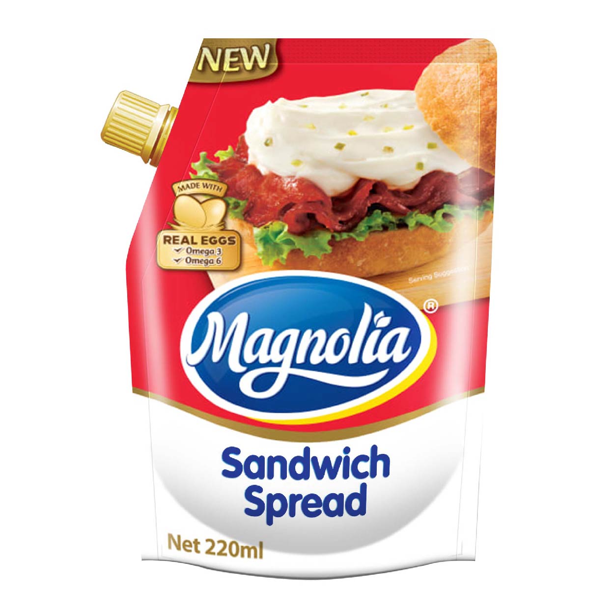 Magnolia Sandwich Spread Resealable Pouch 220ml