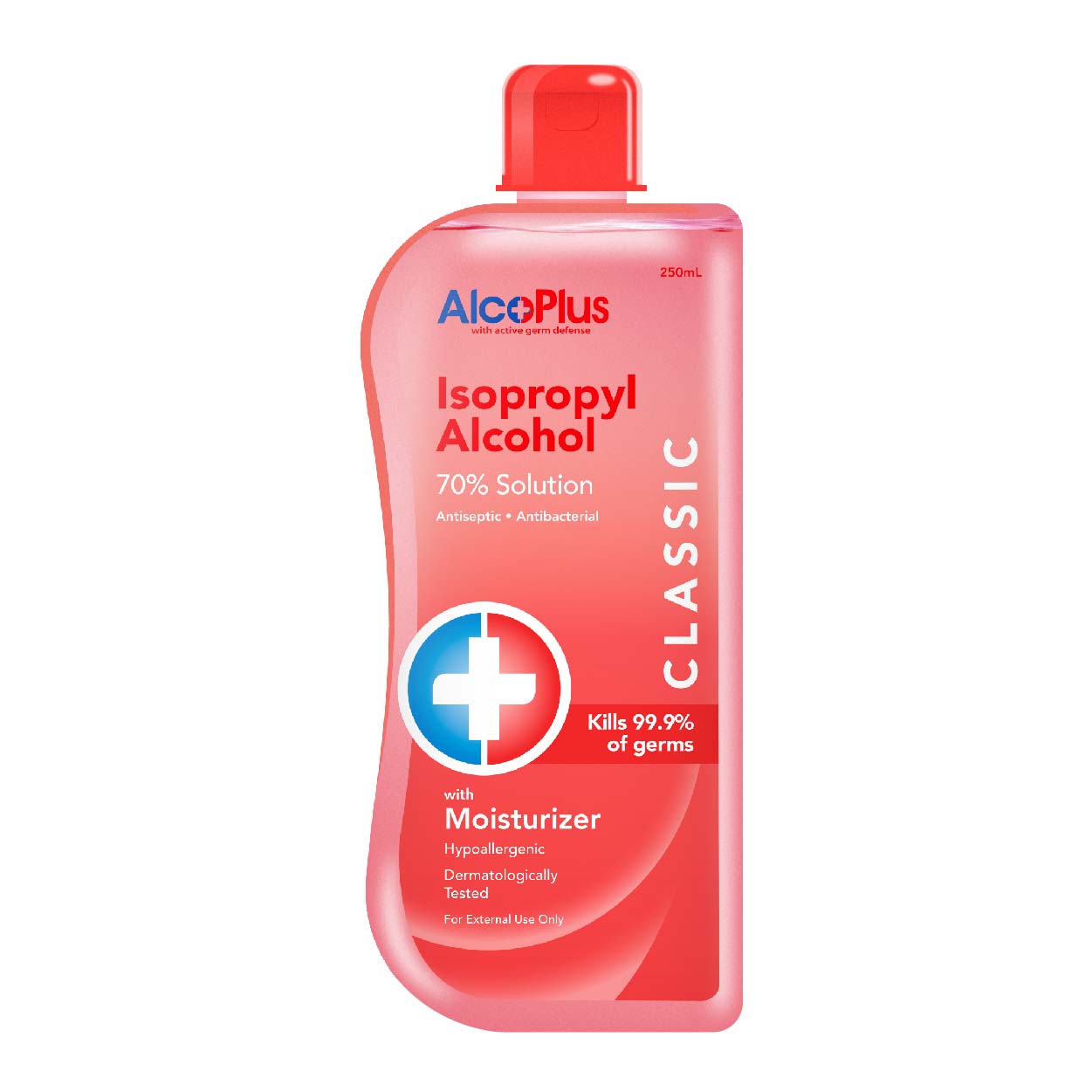 Alco Plus Isopropyl Alcohol Classic with Moisturizer 70% 250ml