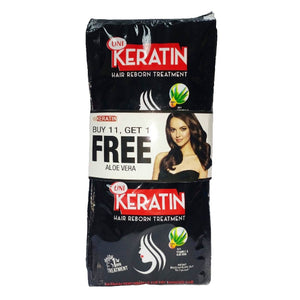 UNI Keratin Hair Reborn Treatment Vit E & Aloe Vera 20g 11 Get 1