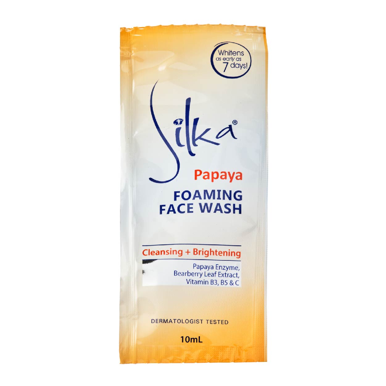 Silka Papaya Foaming Face Wash Cleansing + Brightening 10ml
