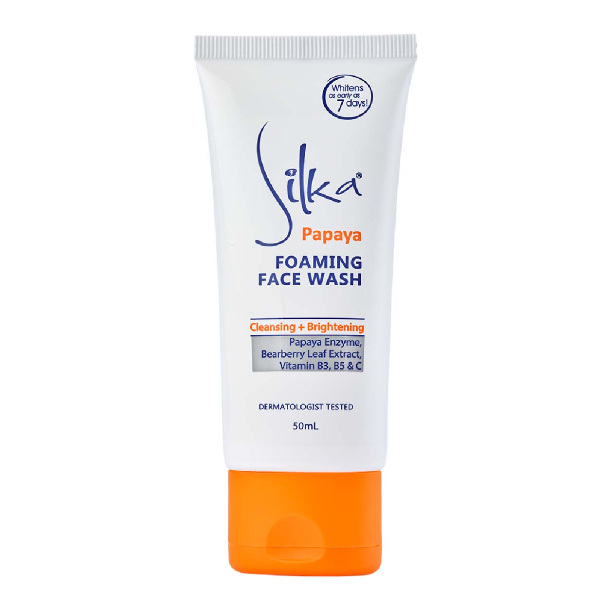 Silka Papaya Foaming Face Wash Cleansing + Brightening 50ml