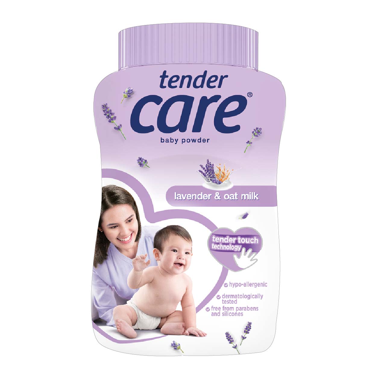 Tender Care Hypo Allergenic Baby Powder Lavender & Oat Milk 50g