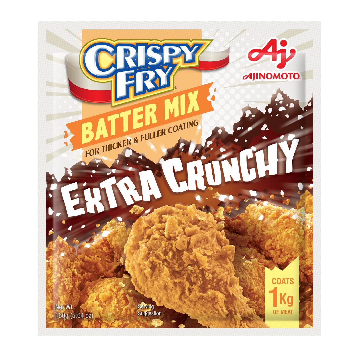 Ajinomoto Crispy Fry Extra Crunchy Batter Mix 160g