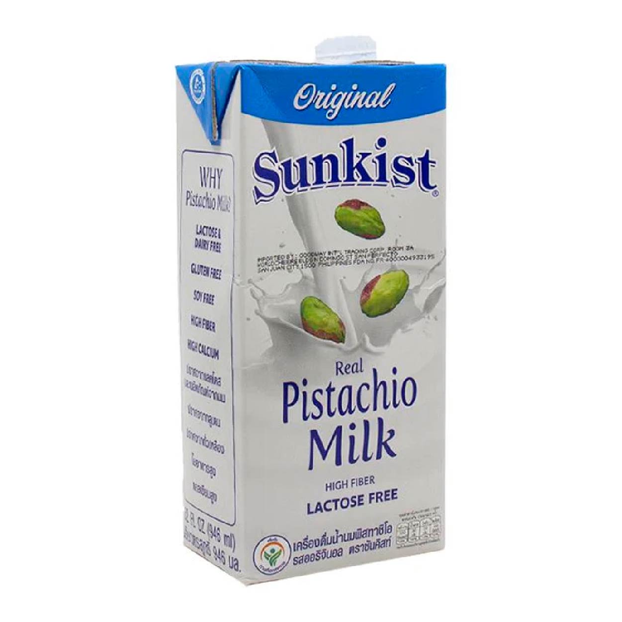 Sunkist Real Pistachio Milk Lactose Free Original 946ml