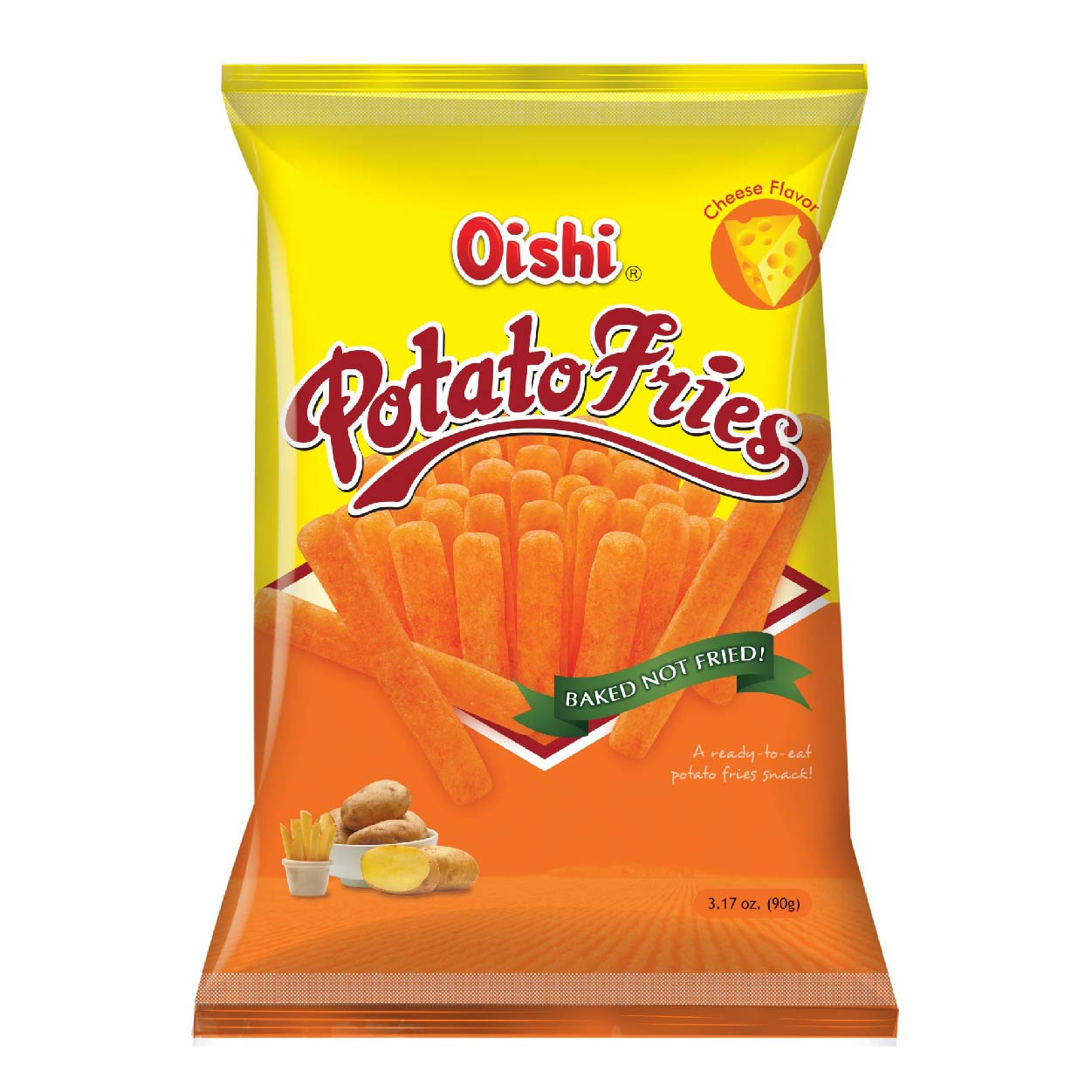 Oishi Potato Fries Cheese 90g