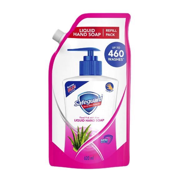 Safeguard Liquid Hand Soap Floral Pink 620ml Refill