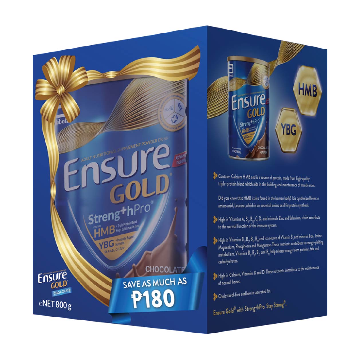 Ensure Gold StrengthPro Adult Powder Drink Chocolate 800g SAVE