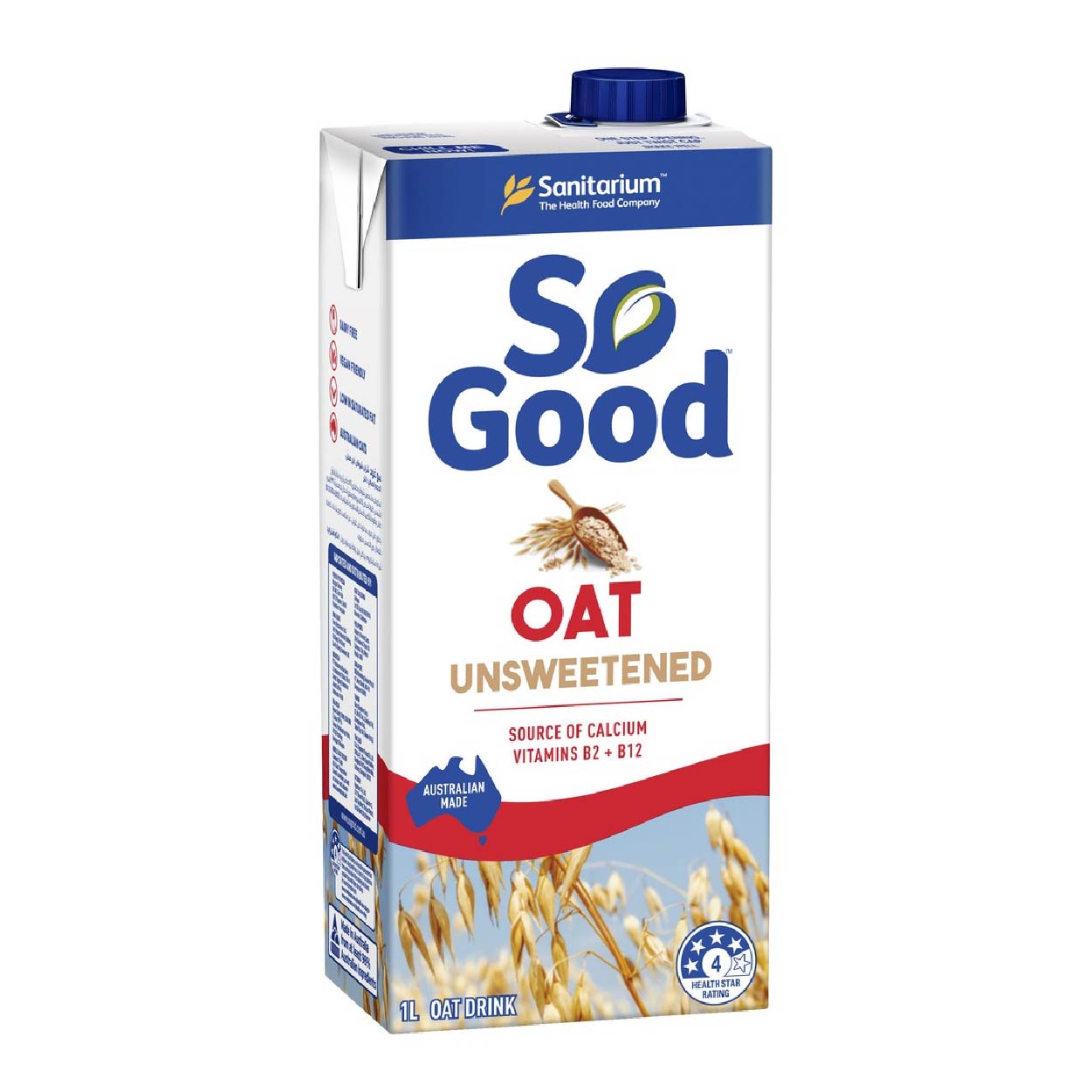 So Good Oat Milk Unsweetened 1L