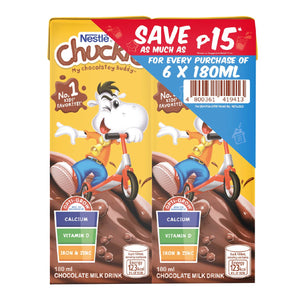 Nestle Chuckie Chocolate Milk Drink 6x180ml SAVE