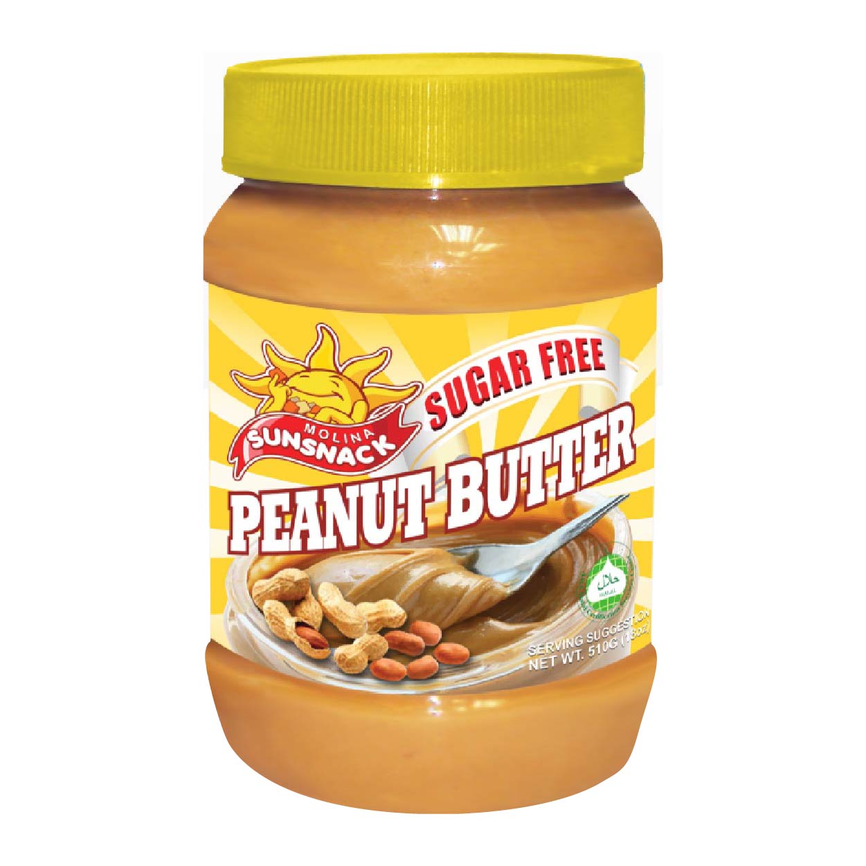 Sunsnack Peanut Butter Sugar Free 510g