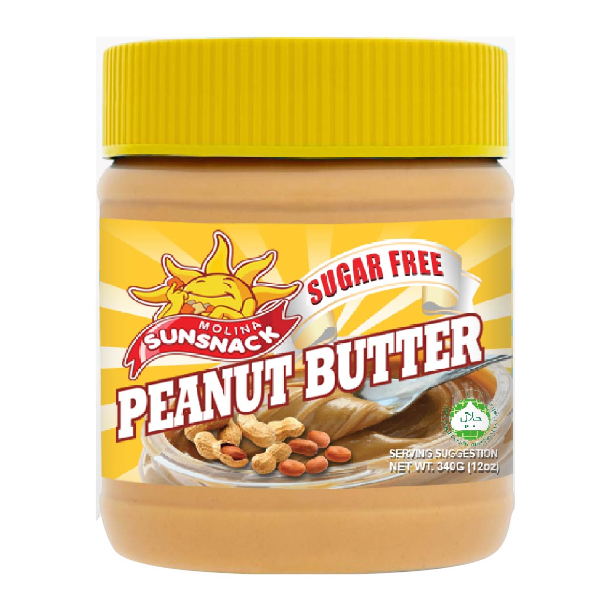 Sunsnack Peanut Butter Sugar Free 340g