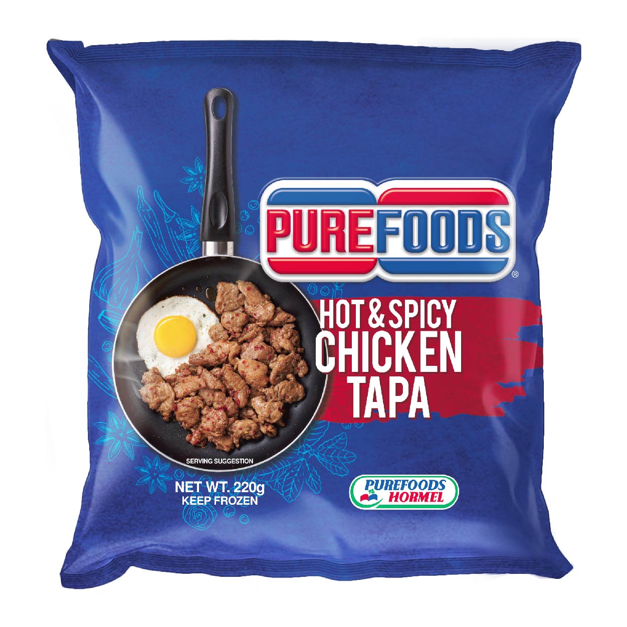 Purefoods Hot & Spicy Chicken Tapa 220g