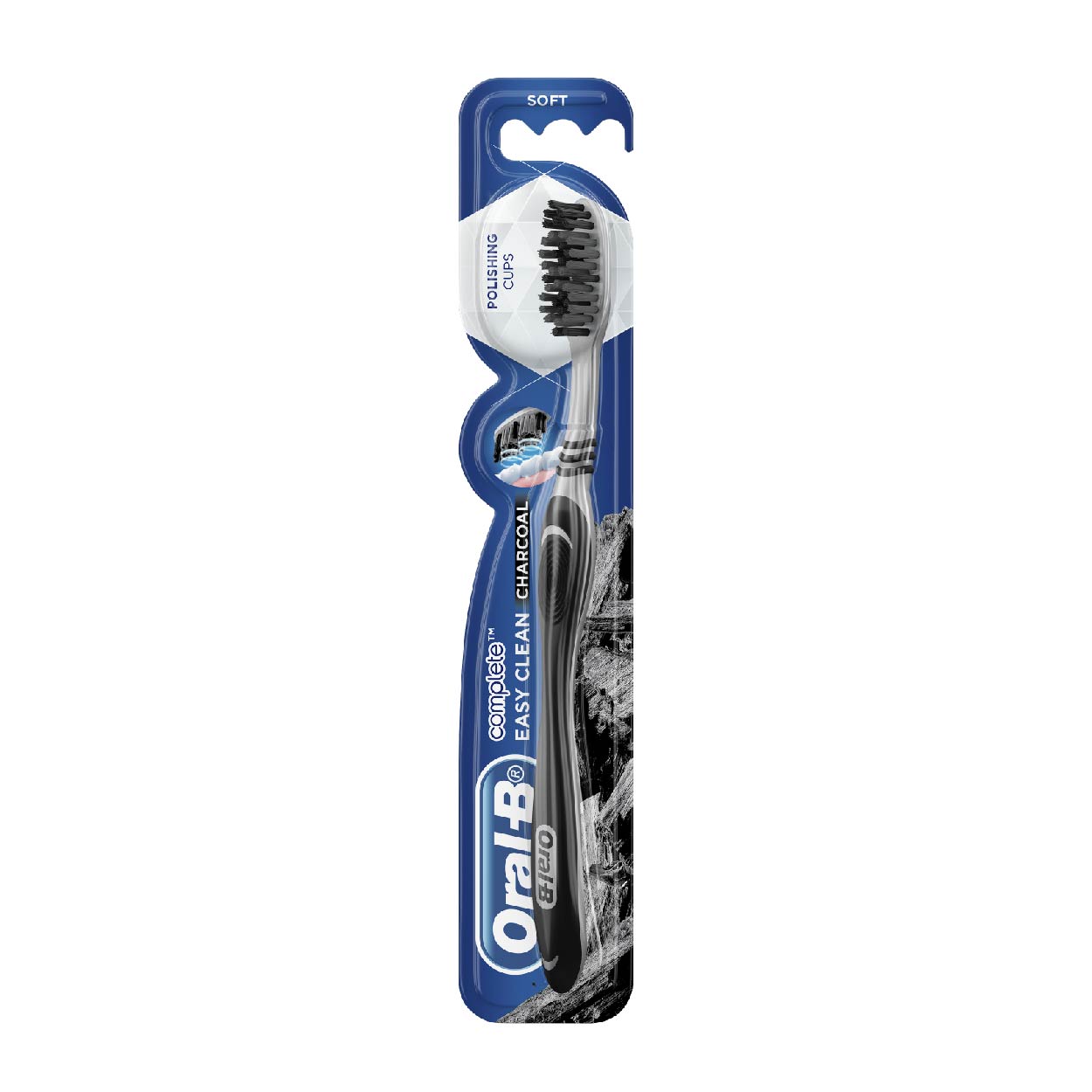 Oral B Toothbrush Complete Easy Clean Charcoal Soft 1s