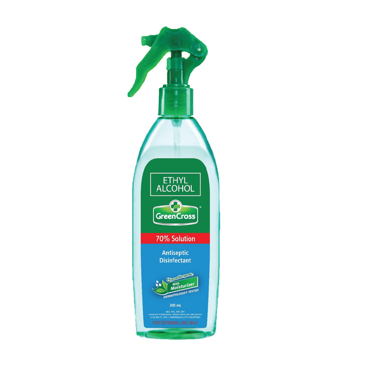 Green Cross 70% Ethyl Alcohol with Moisturizer Spray 300ml