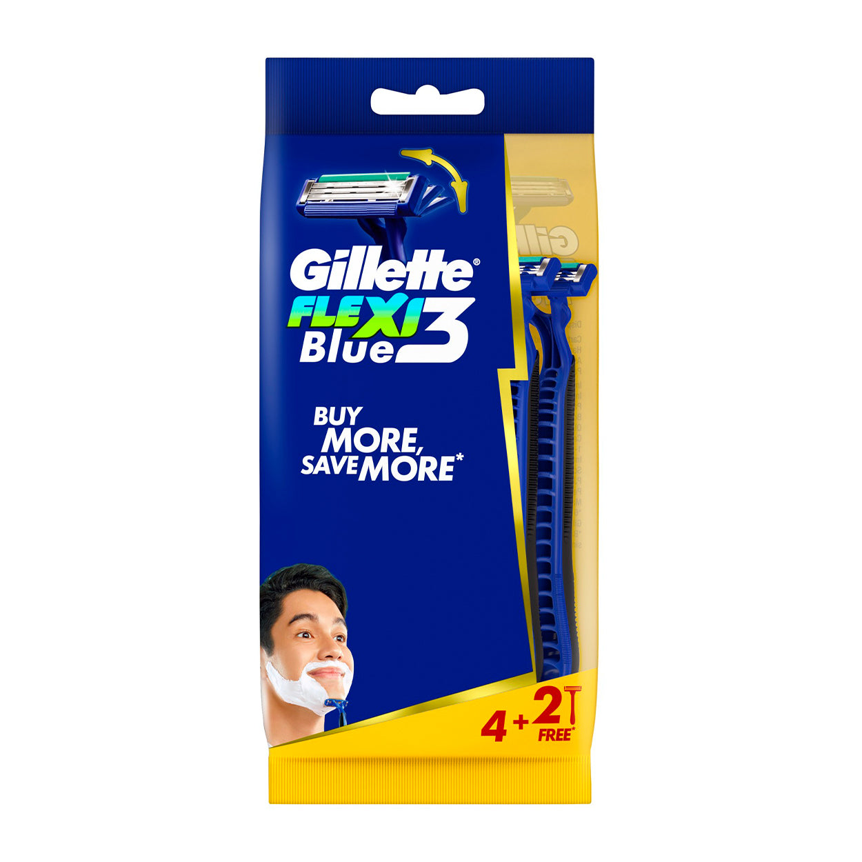 Gillette Razor Blue 3 Flexi 4+2