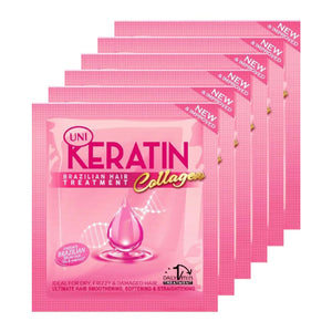 UNI Keratin Brazilian Hair Treatment Collagen 6x20g