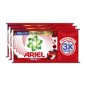 Ariel Laundry Powder with Downy FloralPassion TripidPack 3x79/87g